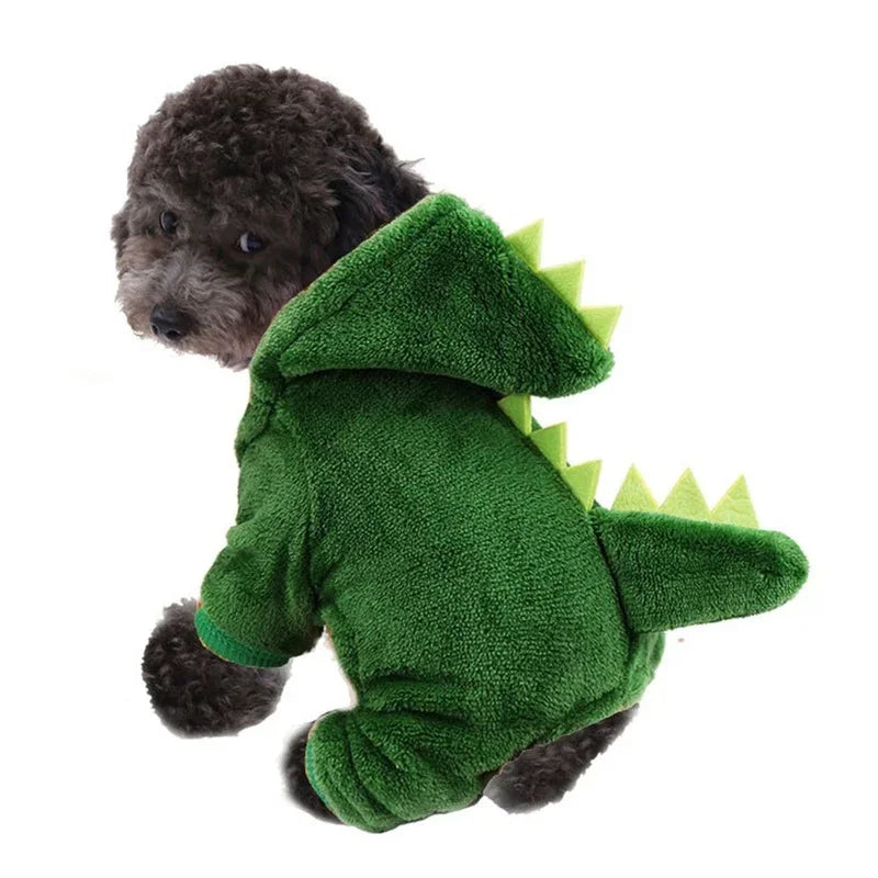 Winter Warm Funny Dinosaur Cosplay Costume Cat Coat - Katokitten