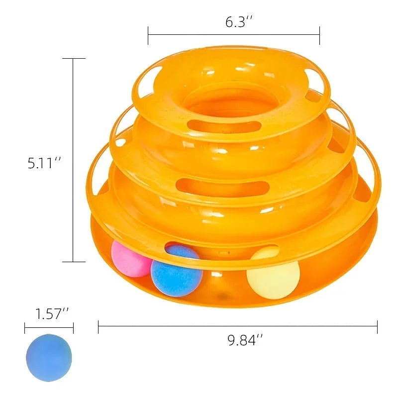 Tower Turntable Roller Balls Toys - Katokitten