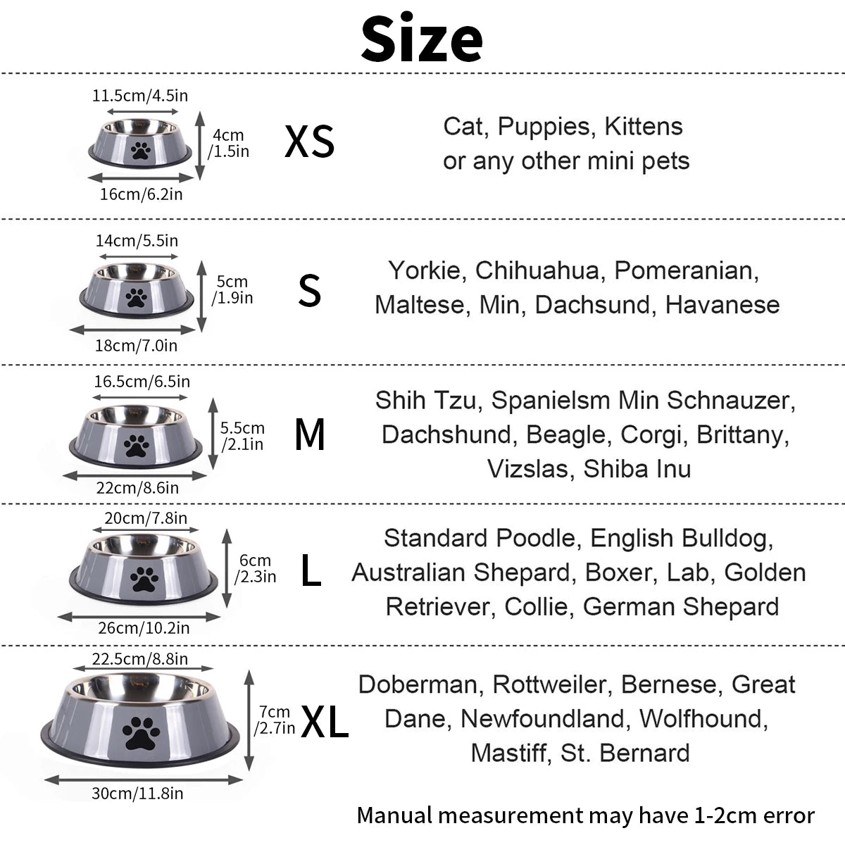 1PC Stainless Steel Pet Cat Bowl - Katokitten