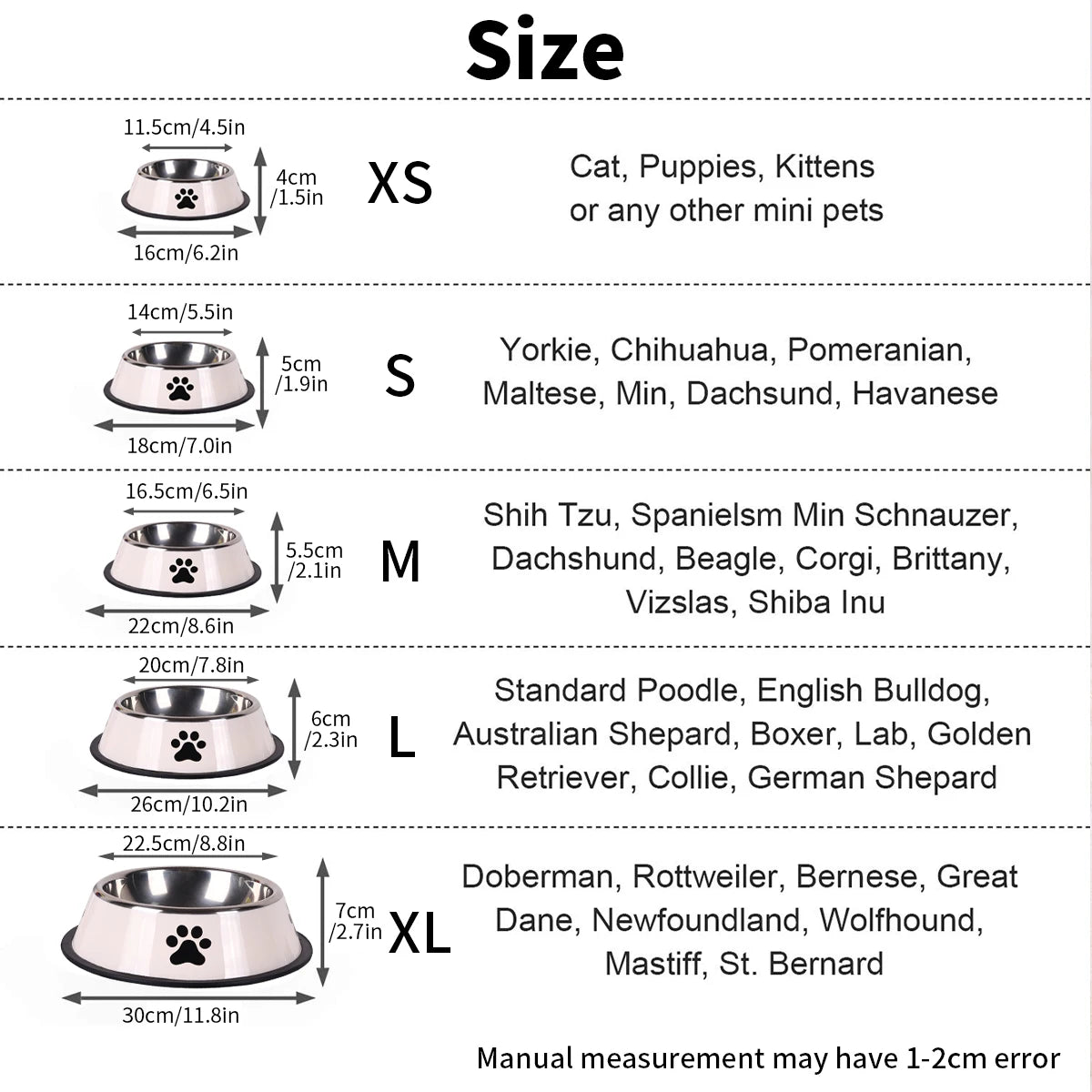 1PC Stainless Steel Pet Cat Bowl - Katokitten