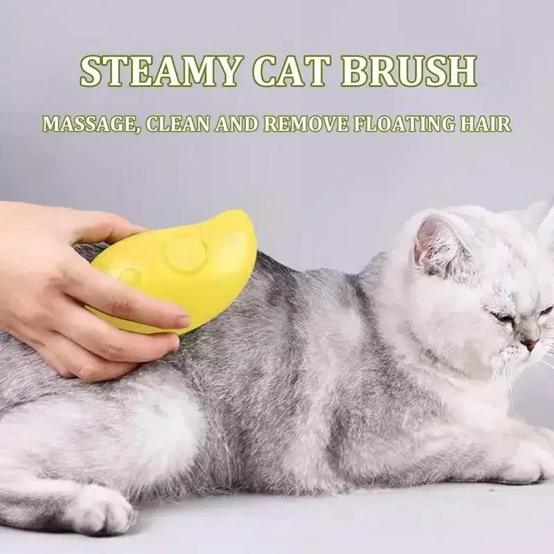 USB Rechargeable Puppy Hair Massage Comb Steam Brush - Katokitten