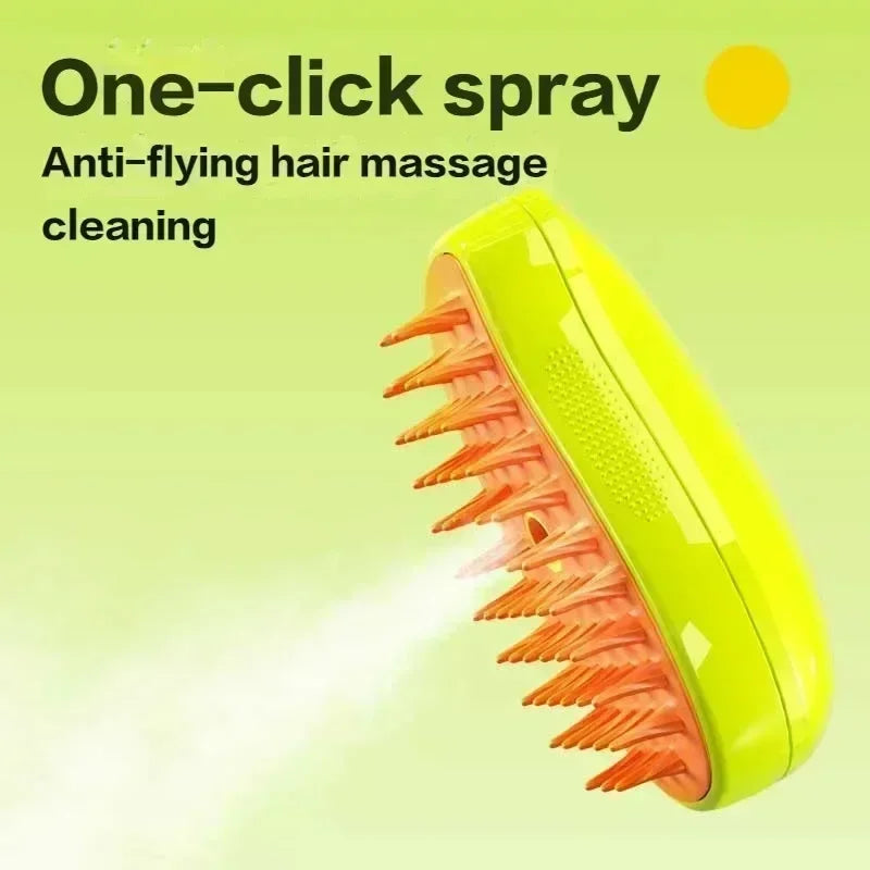 USB Rechargeable Puppy Hair Massage Comb Steam Brush - Katokitten