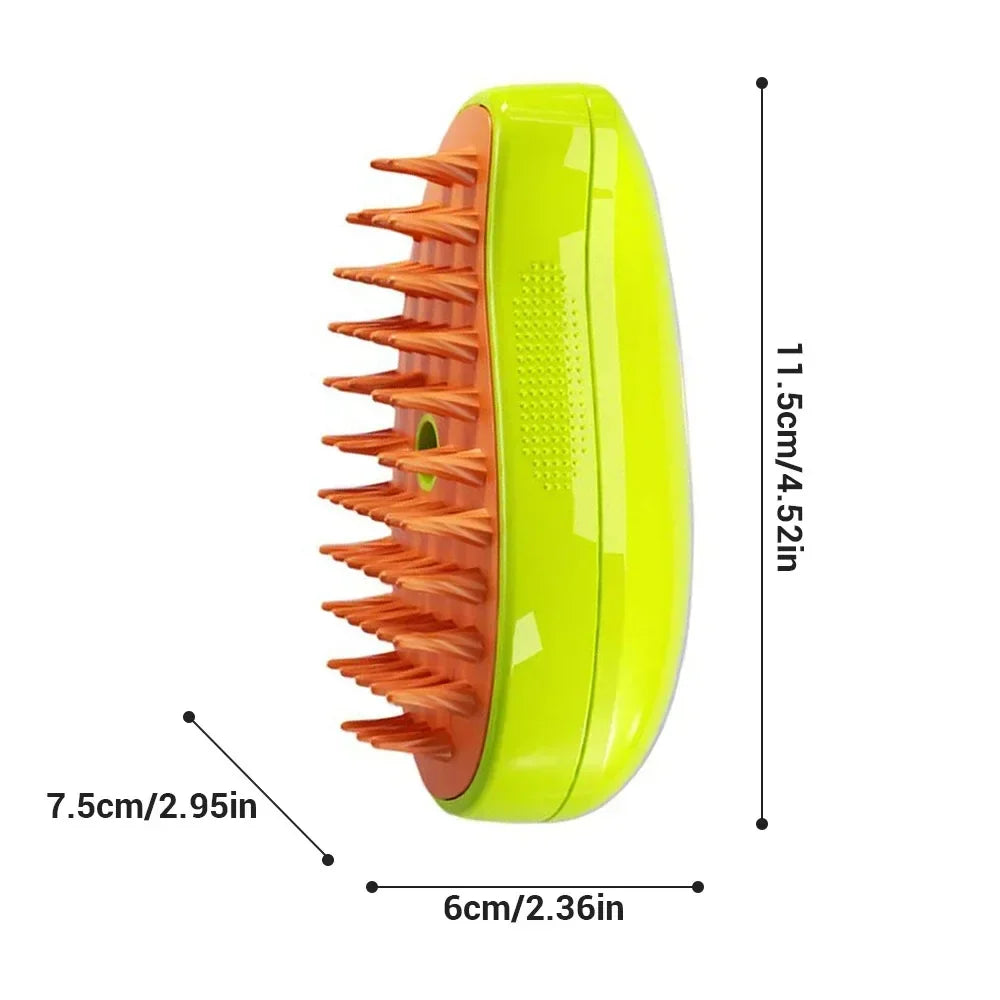 USB Rechargeable Puppy Hair Massage Comb Steam Brush - Katokitten