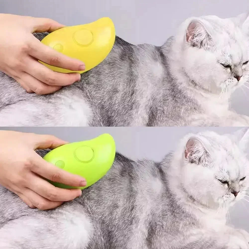 USB Rechargeable Puppy Hair Massage Comb Steam Brush - Katokitten
