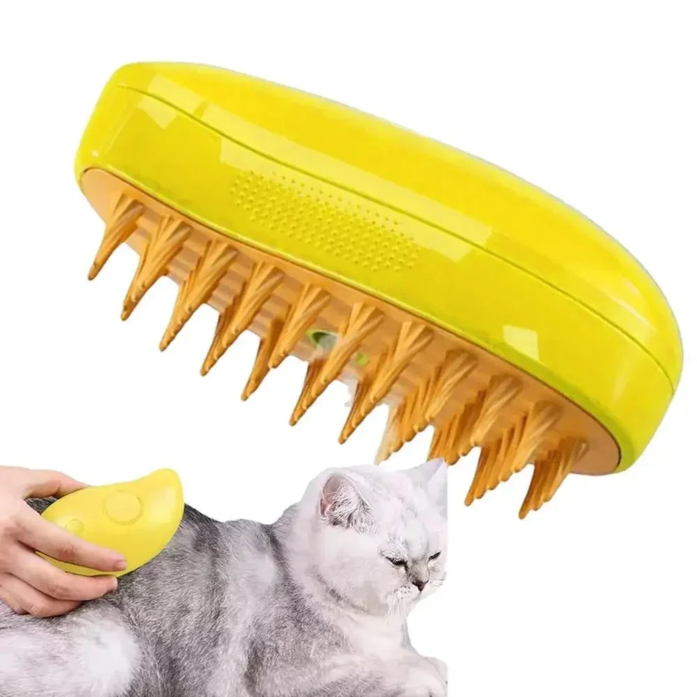 USB Rechargeable Puppy Hair Massage Comb Steam Brush - Katokitten