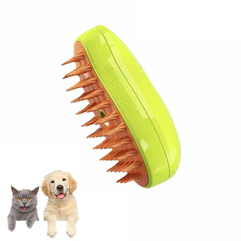 USB Rechargeable Puppy Hair Massage Comb Steam Brush - Katokitten