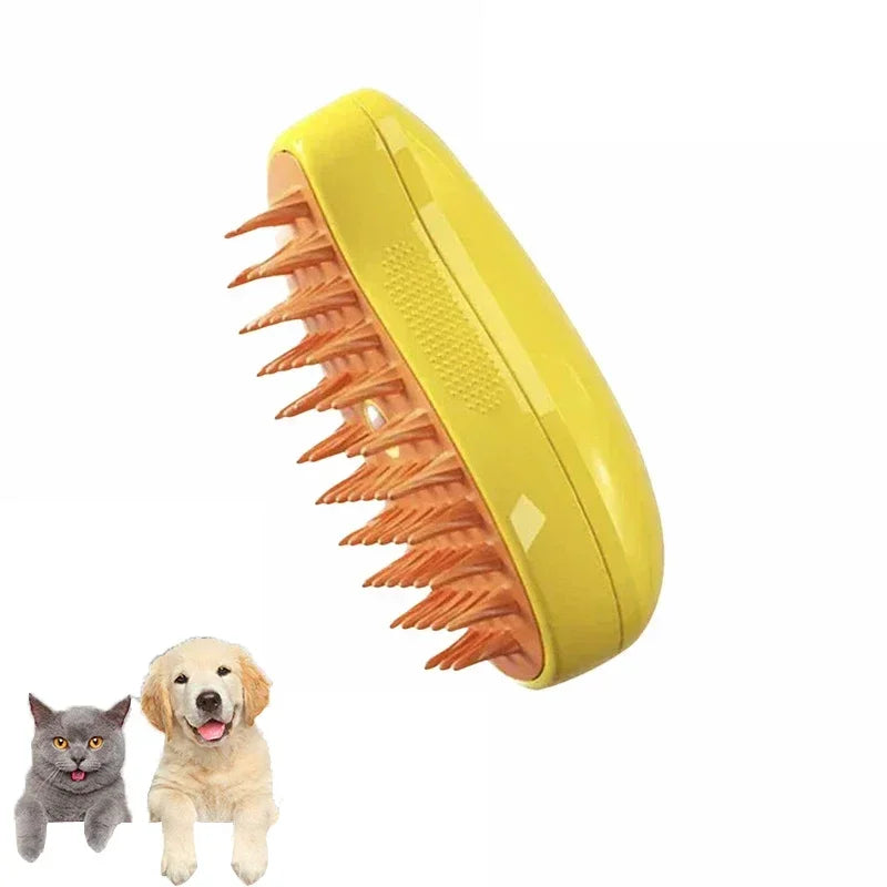 USB Rechargeable Puppy Hair Massage Comb Steam Brush - Katokitten
