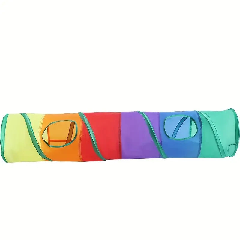 Interactive Tunnel Rainbow Tunnel Cat Toy - Katokitten
