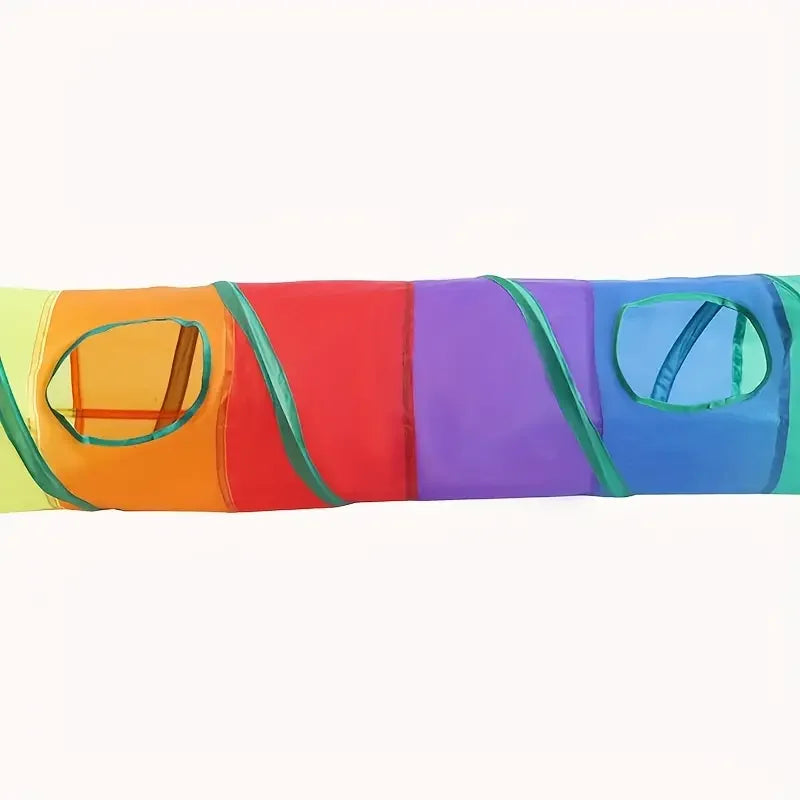 Interactive Tunnel Rainbow Tunnel Cat Toy - Katokitten