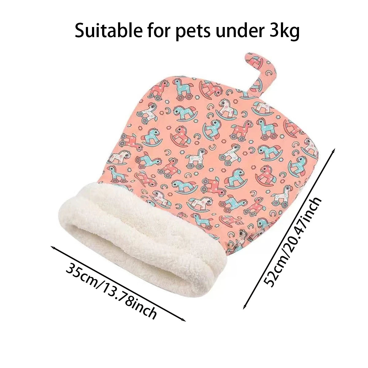 Pet Cat Sleeping Bag Soft Cuddly Fluffy Feel Thickened - Katokitten