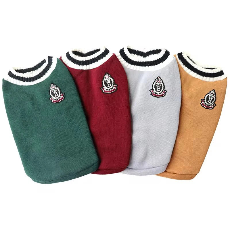 Pet Cat Solid Costume Autumn Winter Christmas Sweater - Katokitten