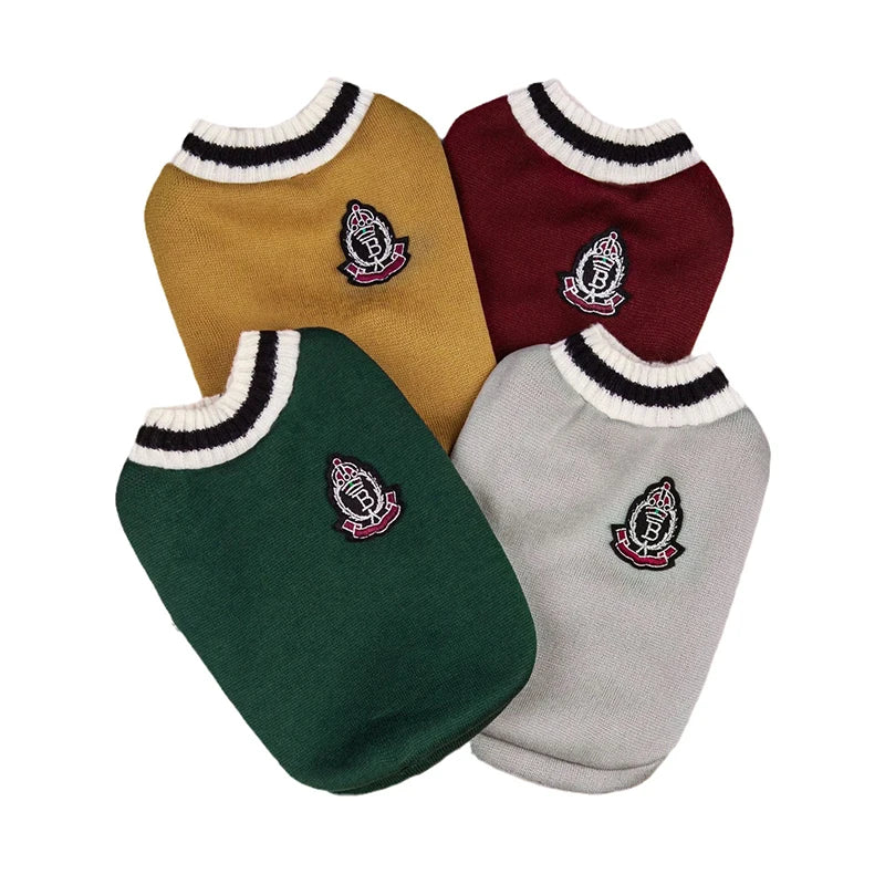 Pet Cat Solid Costume Autumn Winter Christmas Sweater - Katokitten