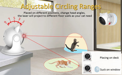 Automatic Interactive Rechargeable Laser Cat Toys - Katokitten