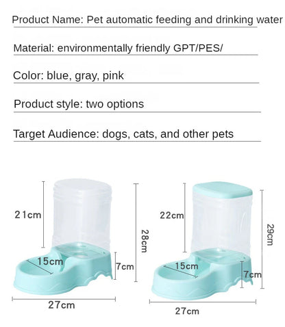 Pet Cat Automatic Feeder Drinking Bowl - Katokitten