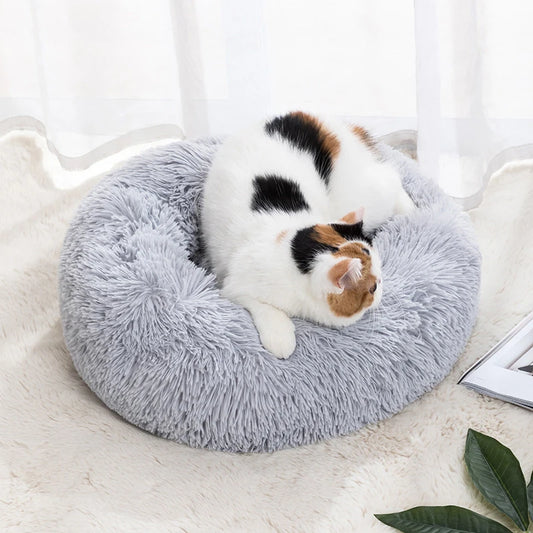 Nest Round Soft Shaggy Mat for Kittens - Katokitten