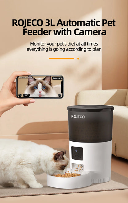 3L Automatic Pets Feeder With Carmen Smart Cat - Katokitten