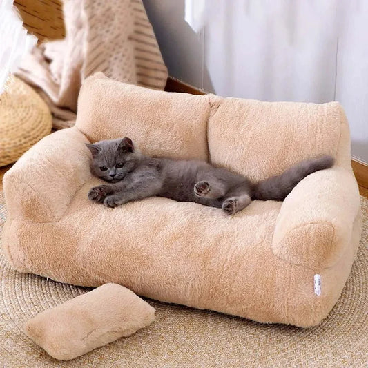 Winter Warm Luxury Pet Cat Bed Sofa - Katokitten
