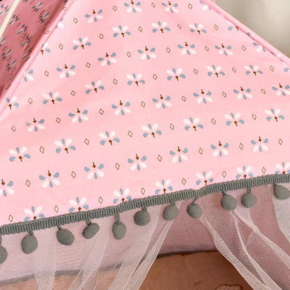 Pet Cat Broken Flower Tent Cat House - Katokitten