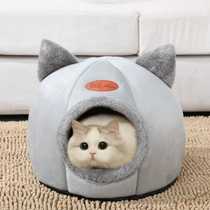 Deep Sleep Comfort In Winter Cat Bed - Katokitten
