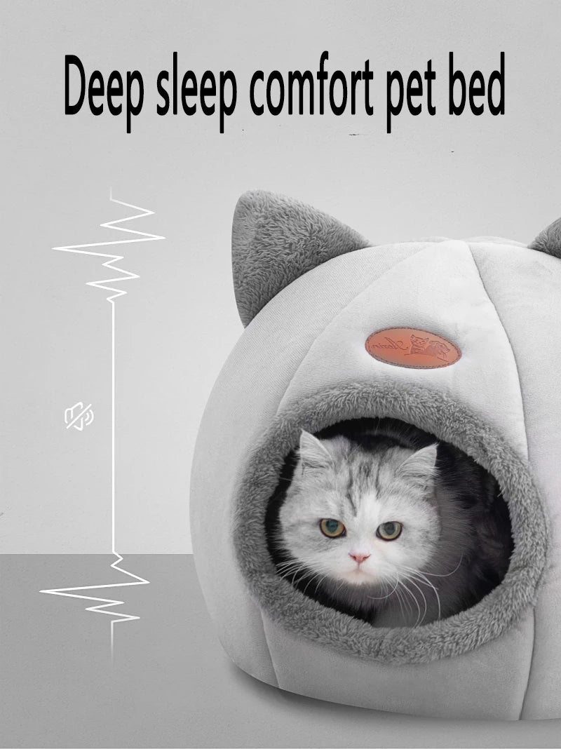 Deep Sleep Comfort In Winter Cat Bed - Katokitten