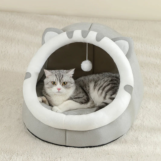Winter Warm House Sleeping Bed For Cat - Katokitten