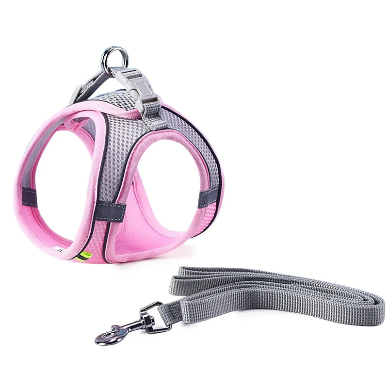 Adjustable Pet Cat Harness Leash Set - Katokitten