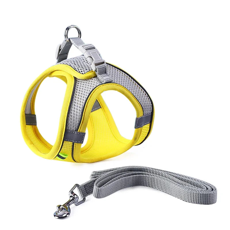 Adjustable Pet Cat Harness Leash Set - Katokitten