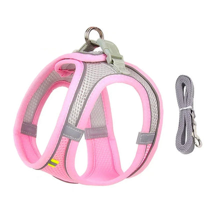 Adjustable Pet Cat Harness Leash Set - Katokitten