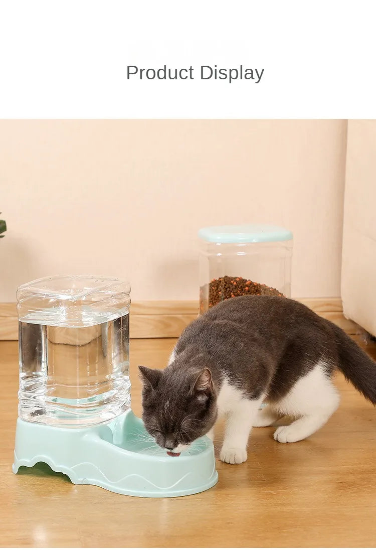 Pet Cat Automatic Feeder Drinking Bowl - Katokitten