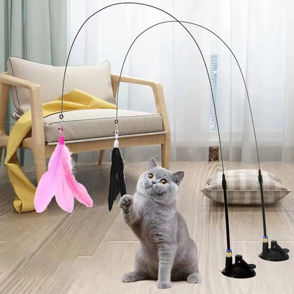 Interactive Super Suction Cup Detachable Kitten Cat Toys - Katokitten