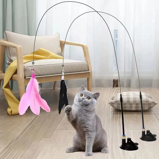 Interactive Super Suction Cup Detachable Kitten Cat Toys - Katokitten
