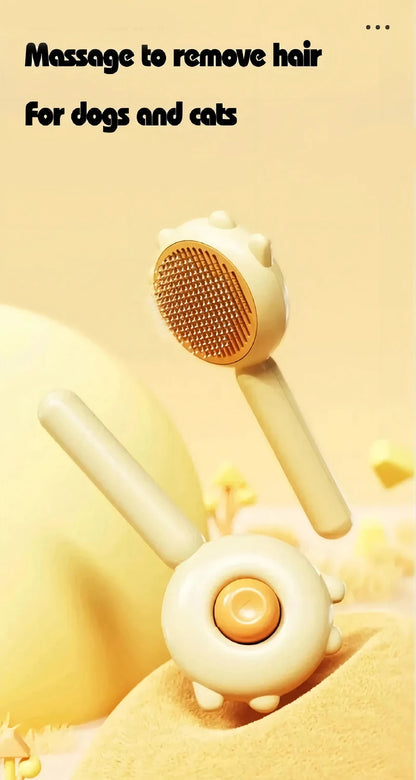 Pet Cat One Button Cleaning Brush - Katokitten