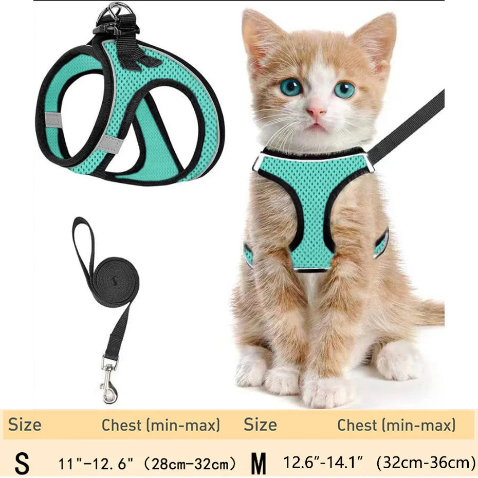 Pet Cat Harness and Leash Adjustable - Katokitten