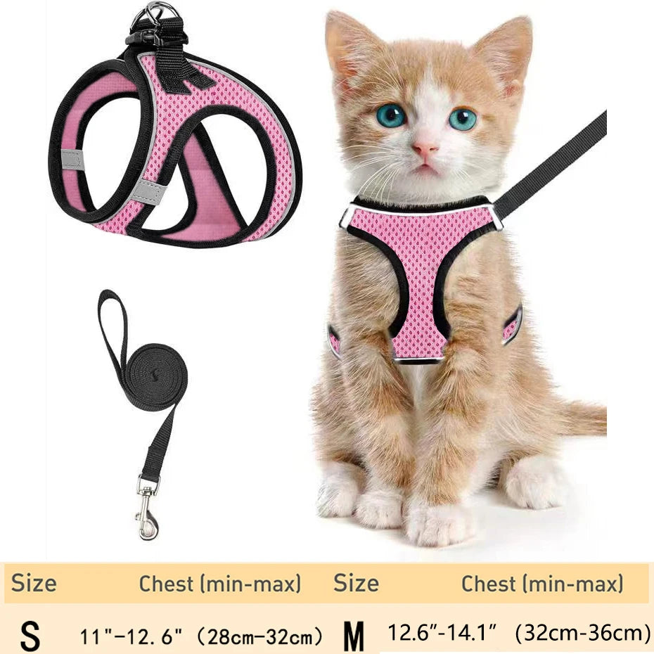 Pet Cat Harness and Leash Adjustable - Katokitten