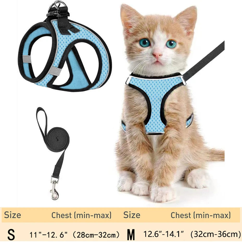 Pet Cat Harness and Leash Adjustable - Katokitten