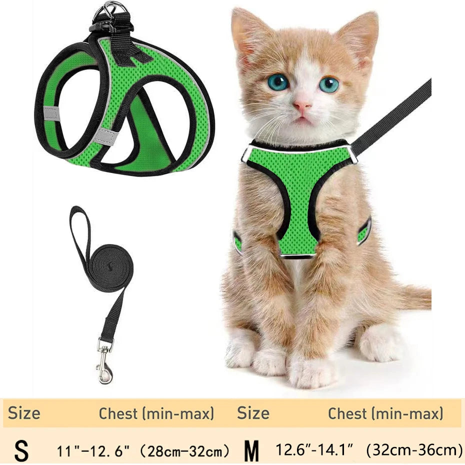 Pet Cat Harness and Leash Adjustable - Katokitten