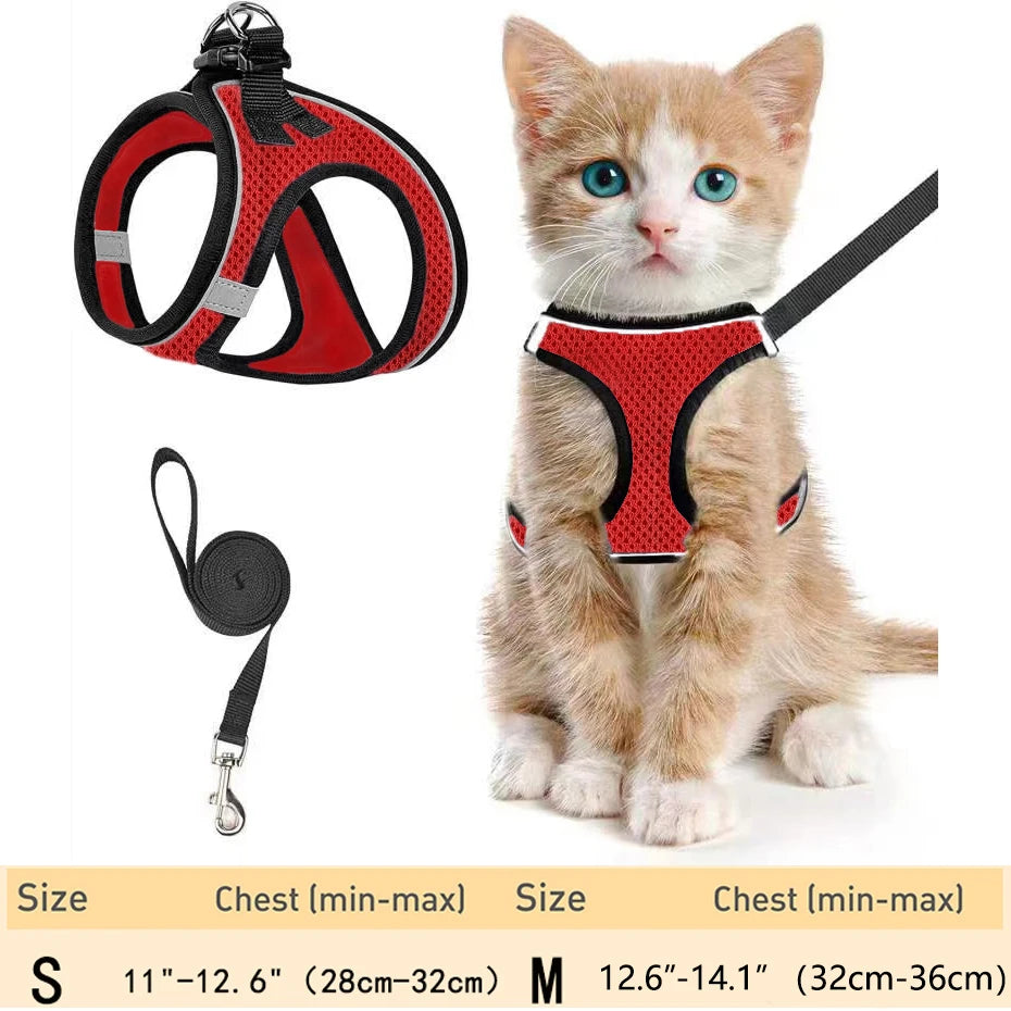 Pet Cat Harness and Leash Adjustable - Katokitten