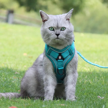 Pet Cat Harness and Leash Set Escape Proof - Katokitten