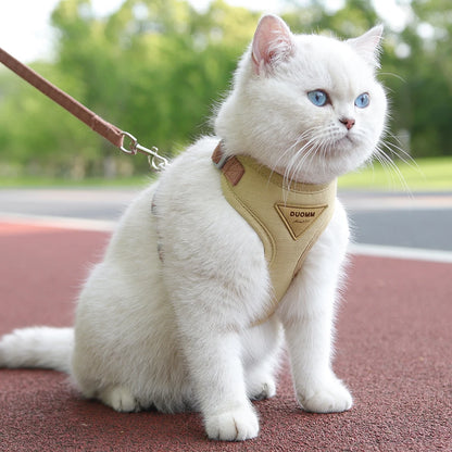 Breathable Nylon Mesh Cat Harness Leash Set - Katokitten