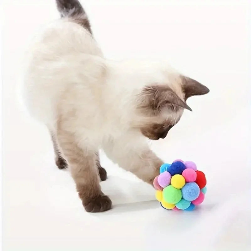 3PCS Elastic Bell Ball Cat Toys - Katokitten