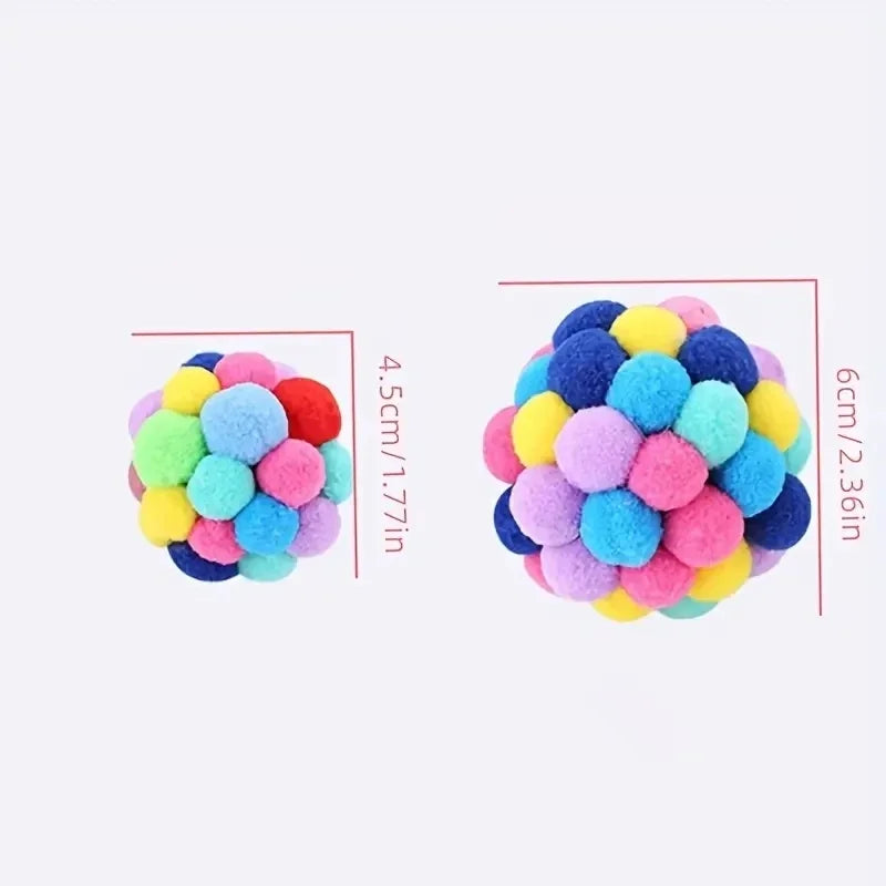 3PCS Elastic Bell Ball Cat Toys - Katokitten