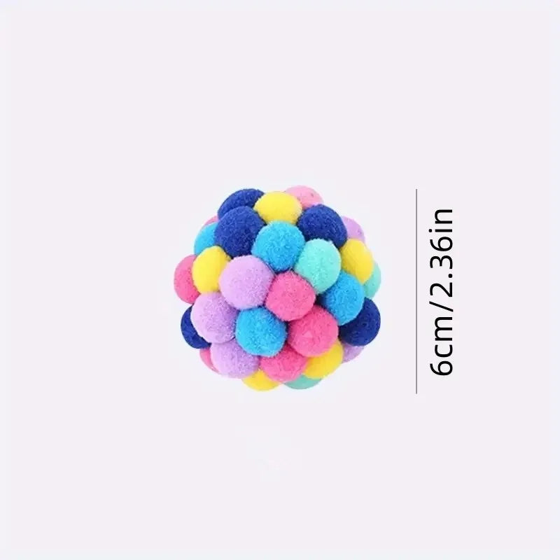 3PCS Elastic Bell Ball Cat Toys - Katokitten