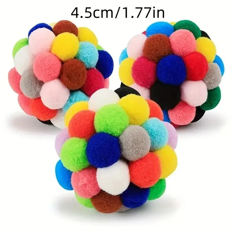 3PCS Elastic Bell Ball Cat Toys - Katokitten