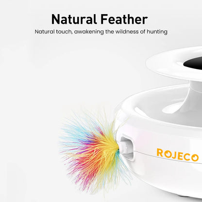 2 in 1 Automatic Feather Fun Ball Cat Toy Set - Katokitten