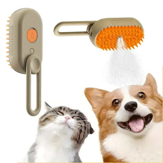 3 In1 Electric Spray Cat Hair Brush - Katokitten