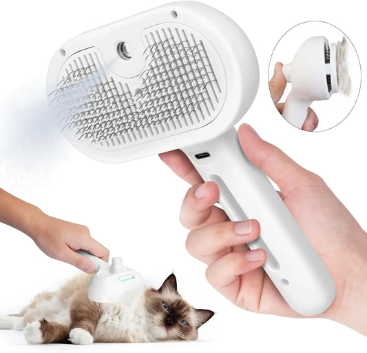 Pet Cat Spray Comb Hair Remover Cleaning Brush - Katokitten