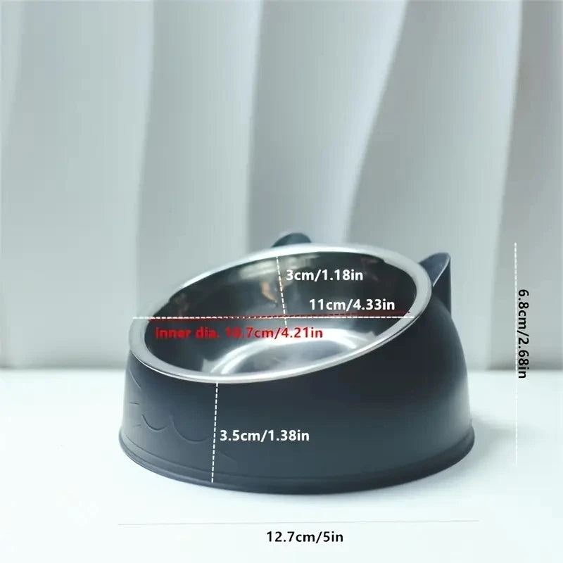 100ML Pet Cat Bowl 15 Degrees - Katokitten