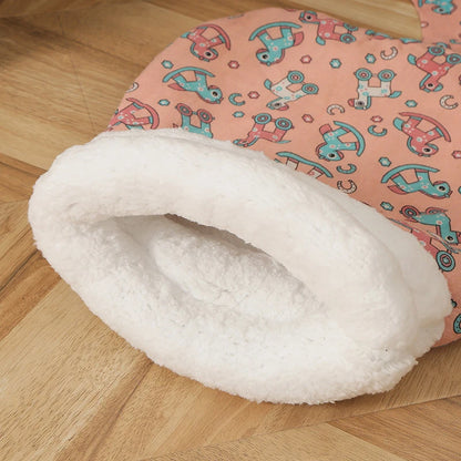 Pet Cat Sleeping Bag Soft Cuddly Fluffy Feel Thickened - Katokitten
