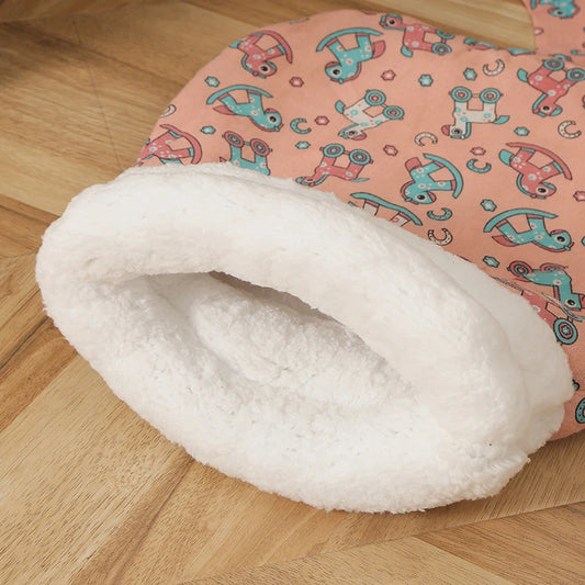 Pet Cat Sleeping Bag Soft Cuddly Fluffy Feel Thickened - Katokitten